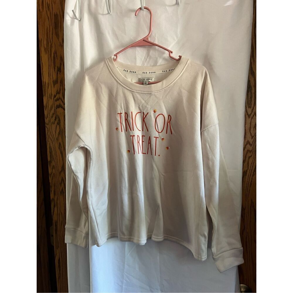 Rae Dunn Trick Or Treat Crewneck Sweatshirt Woman’s Size Medium